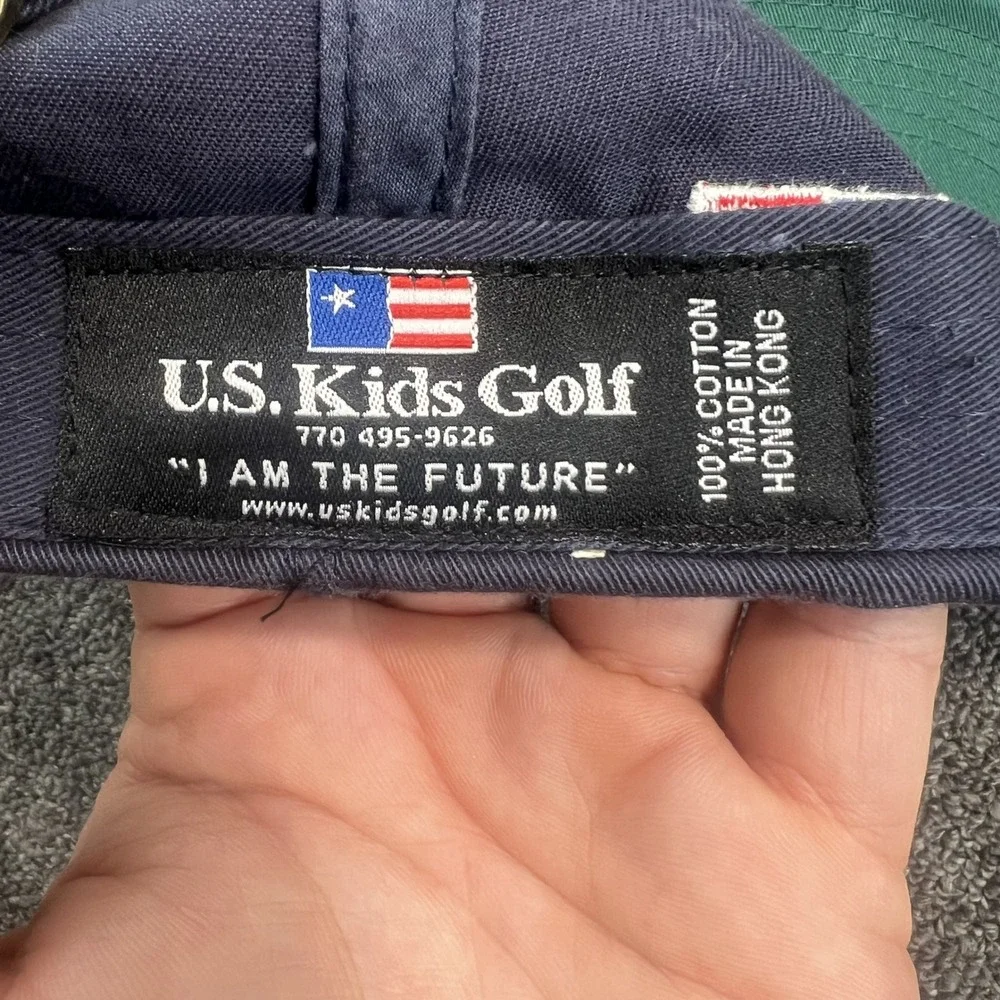 U.S. Kids Golf Vintage Navy Blue Bagpiper Embroidered Hat OSFM Adjustable Cap